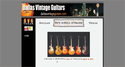 Desktop Screenshot of dallasvintageguitars.com