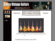 Tablet Screenshot of dallasvintageguitars.com
